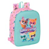 Skoletaske SuperKitties Pink Turkisbl 22 x 27 x 10 cm #1