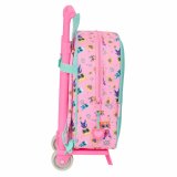 Skolerygsk med Hjul SuperKitties Pink Turkisbl 22 x 27 x 10 cm #2