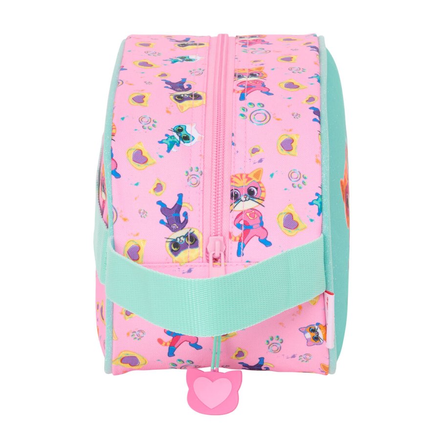 Rejsetoilettaske SuperKitties Pink Turkisbl 26 x 15 x 12 cm #3