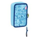 Penalhus med Tilbeh�r Snoopy Love Bl� 12,5 x 19,5 x 5,5 cm 37 Dele #2