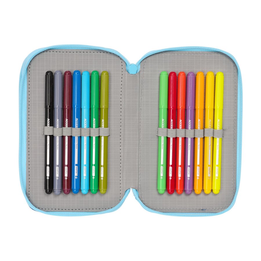 Penalhus med Tilbeh�r Snoopy Love Bl� 12,5 x 19,5 x 5,5 cm 37 Dele #5