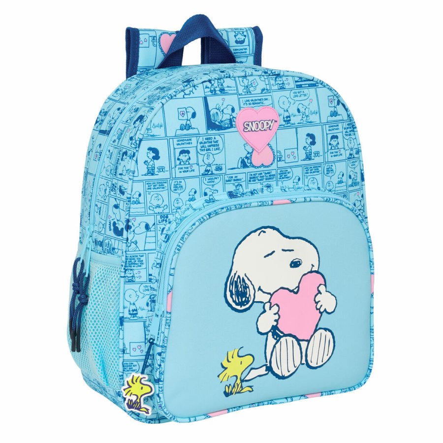 Skoletaske Snoopy Love Bl 32 x 38 x 12 cm #1