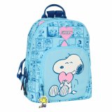 Casual Rygsk Snoopy Love Lysebl 25 x 30 x 13 cm #1