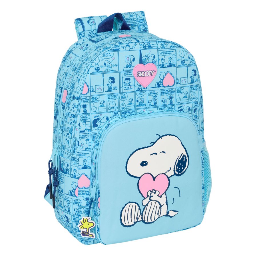 Skoletaske Snoopy Love Bl 30 x 46 x 14 cm #1