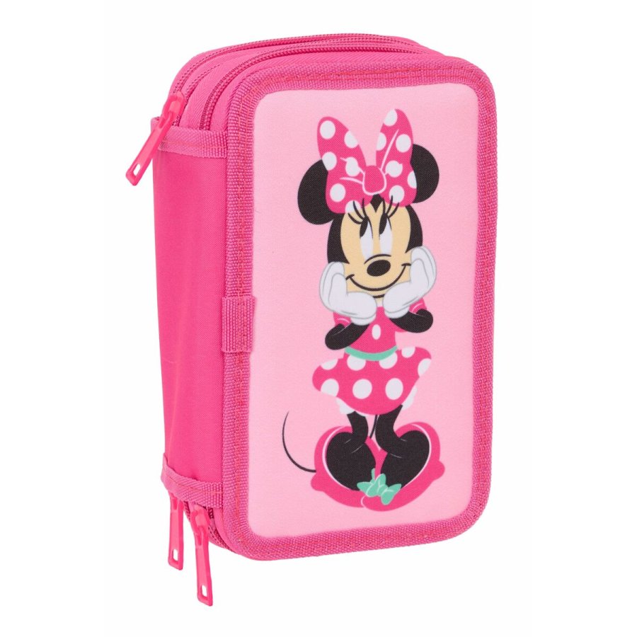 Tredobbelt Penalhus Minnie Mouse Pink 12,5 x 19,5 x 5,5 cm 37 Dele #2