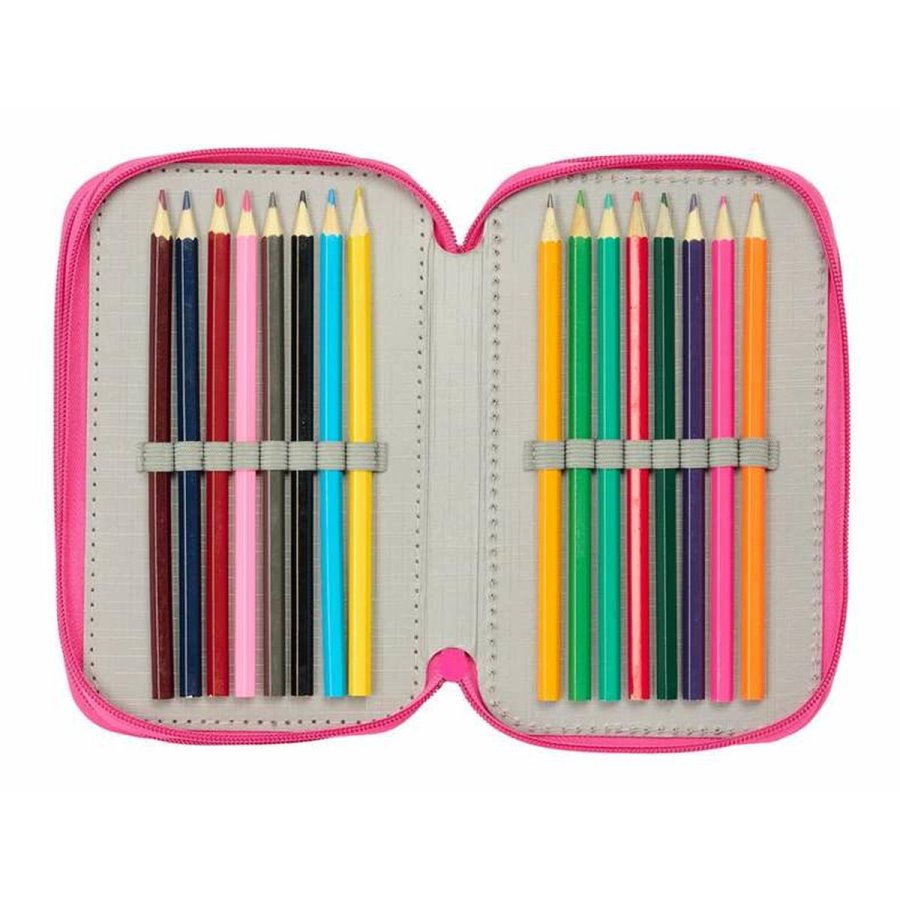 Tredobbelt Penalhus Minnie Mouse Pink 12,5 x 19,5 x 5,5 cm 37 Dele #7