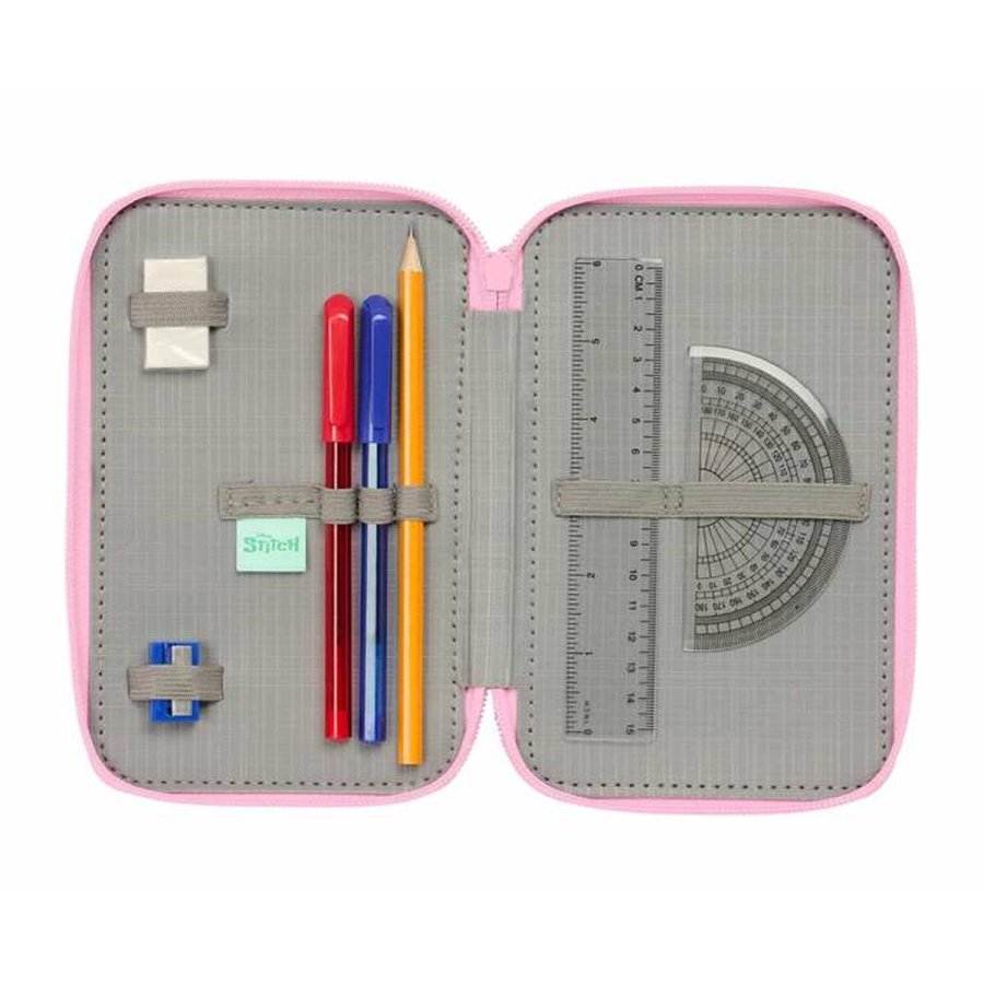 Tredobbelt Penalhus Stitch Grn 12,5 x 19,5 x 5,5 cm 37 Dele #7