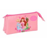 Tredobbelt bretaske Disney Princess Pink 22 x 12 x 3 cm #1