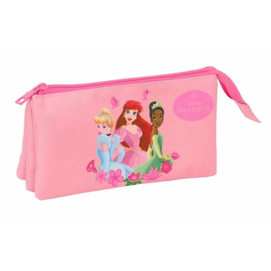 Tredobbelt bretaske Disney Princess Pink 22 x 12 x 3 cm #1