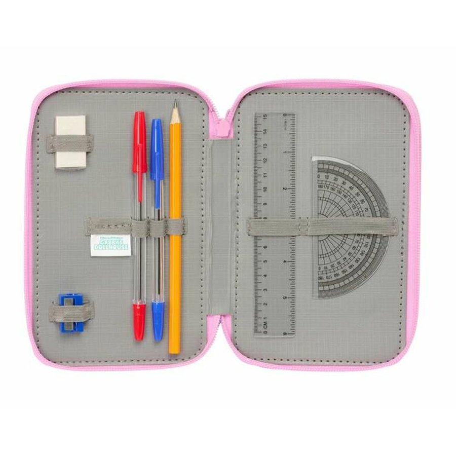 Tredobbelt Penalhus Gabby's Dollhouse Bl 12,5 x 19,5 x 5,5 cm 37 Dele #7