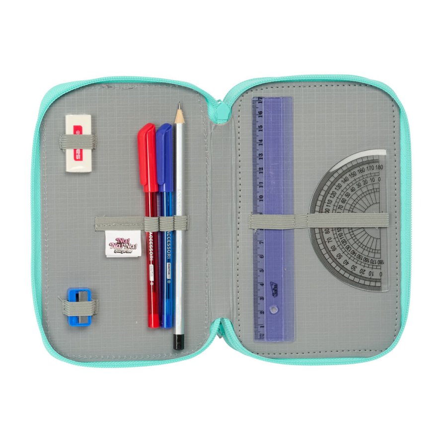 Tredobbelt Penalhus Safta Bunny 12,5 x 19,5 x 5,5 cm #3