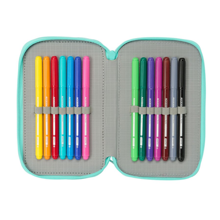 Tredobbelt Penalhus Safta Bunny 12,5 x 19,5 x 5,5 cm #6