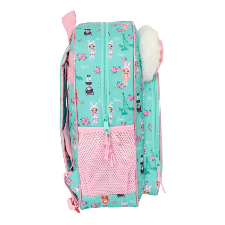 Skoletaske Na!Na!Na! Surprise Bunny Pink Turkisbl 32 x 38 x 12 cm #3