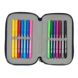 Tredobbelt Penalhus Sonic City Bl 12,5 x 19,5 x 5,5 cm 37 Dele #2