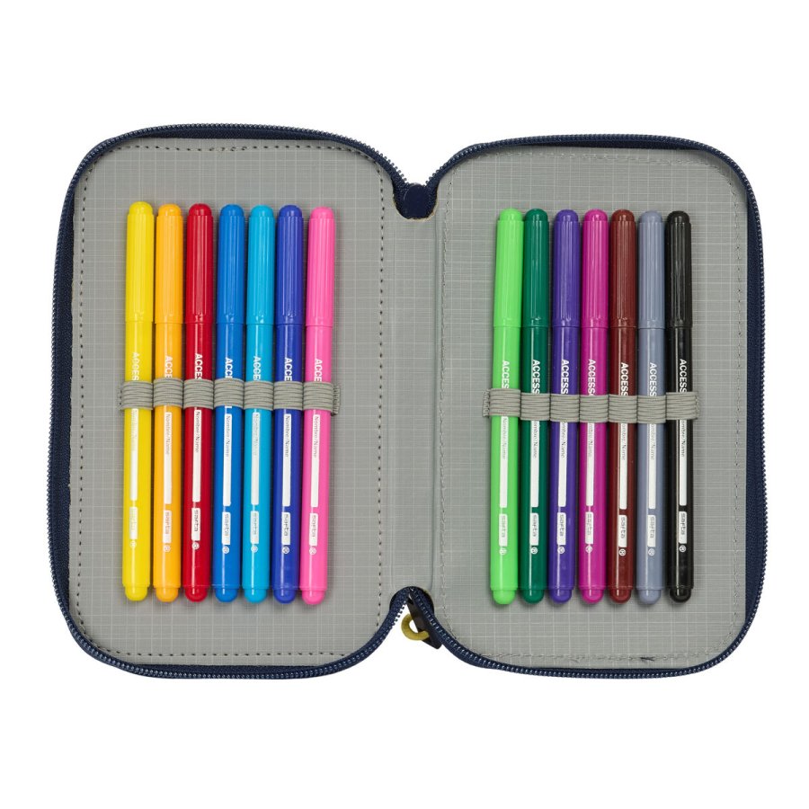 Tredobbelt Penalhus Sonic City Bl 12,5 x 19,5 x 5,5 cm 37 Dele #2