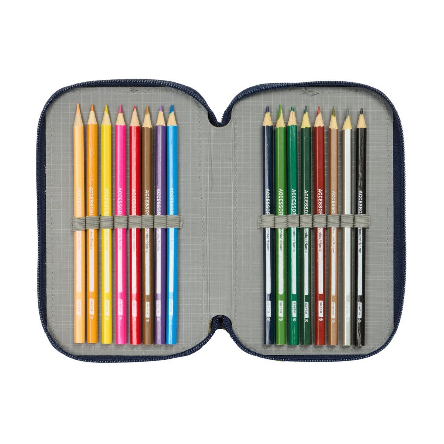 Tredobbelt Penalhus Sonic City Bl 12,5 x 19,5 x 5,5 cm 37 Dele #5