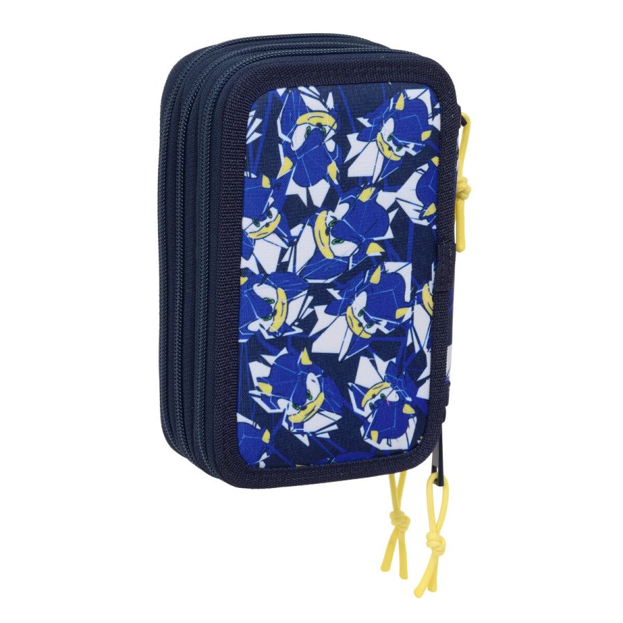 Tredobbelt Penalhus Sonic City Bl 12,5 x 19,5 x 5,5 cm 37 Dele #6