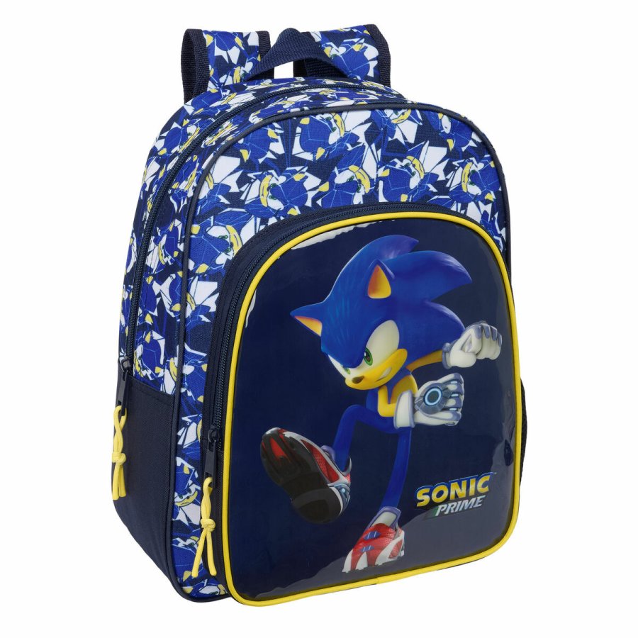 Skoletaske Sonic City Bl 26 x 34 x 11 cm #1