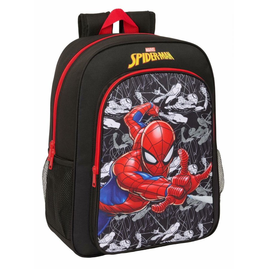 Skoletaske Spider-Man Sort Rd 33 x 42 x 14 cm #3