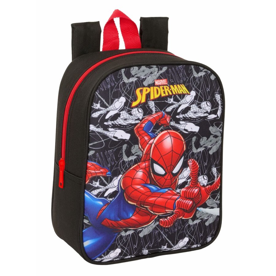 Skoletaske Spider-Man Sort Rd 22 x 27 x 10 cm #3