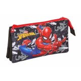 Tredobbelt bretaske Spider-Man Sort 22 x 12 x 3 cm #2