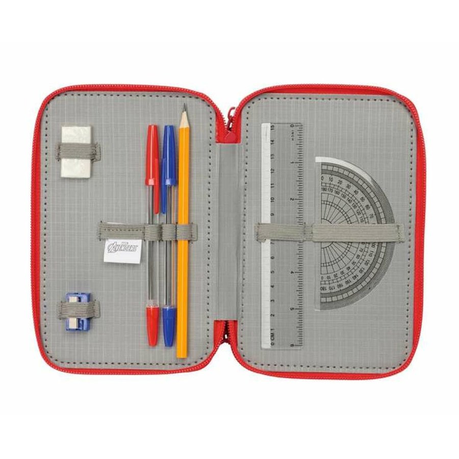 Tredobbelt Penalhus The Avengers Marinebl 12,5 x 19,5 x 5,5 cm 37 Dele #7