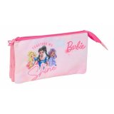 Tredobbelt bretaske Barbie Pink 22 x 12 x 3 cm #1