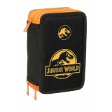 Tredobbelt Penalhus Jurassic World Sort 12,5 x 19,5 x 5,5 cm 37 Dele #1