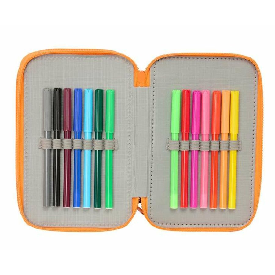 Tredobbelt Penalhus Jurassic World Sort 12,5 x 19,5 x 5,5 cm 37 Dele #4