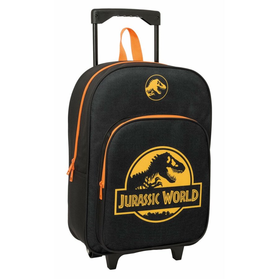 Skolerygsk med Hjul Jurassic World Sort 32 x 42 x 14 cm #2