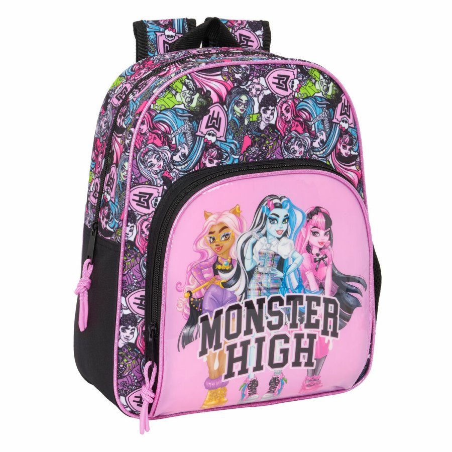 Skoletaske Monster High Drama Multifarvet 28 x 34 x 10 cm #1