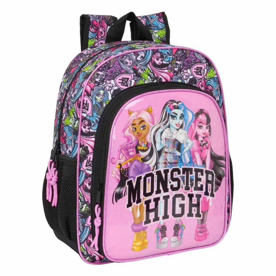 Skoletaske Monster High Drama Multifarvet 32 x 38 x 12 cm #1