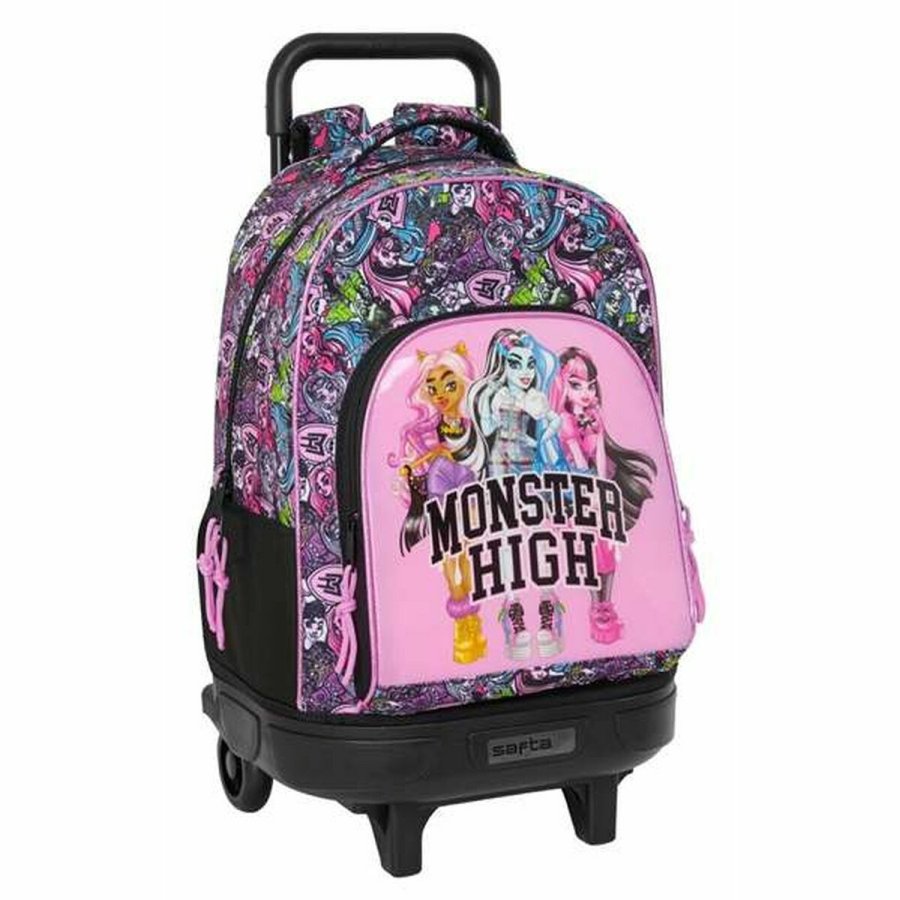 Skoletaske Monster High Drama Multifarvet 33 x 45 x 22 cm #1