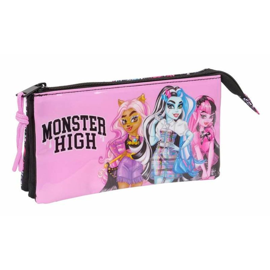 Tredobbelt bretaske Monster High 22 x 12 x 3 cm #1