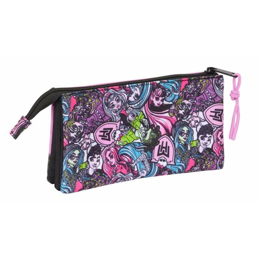 Tredobbelt bretaske Monster High 22 x 12 x 3 cm #2
