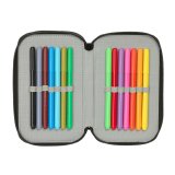 Tredobbelt Penalhus Naruto Sort 12,5 x 19,5 x 5,5 cm 37 Dele #3