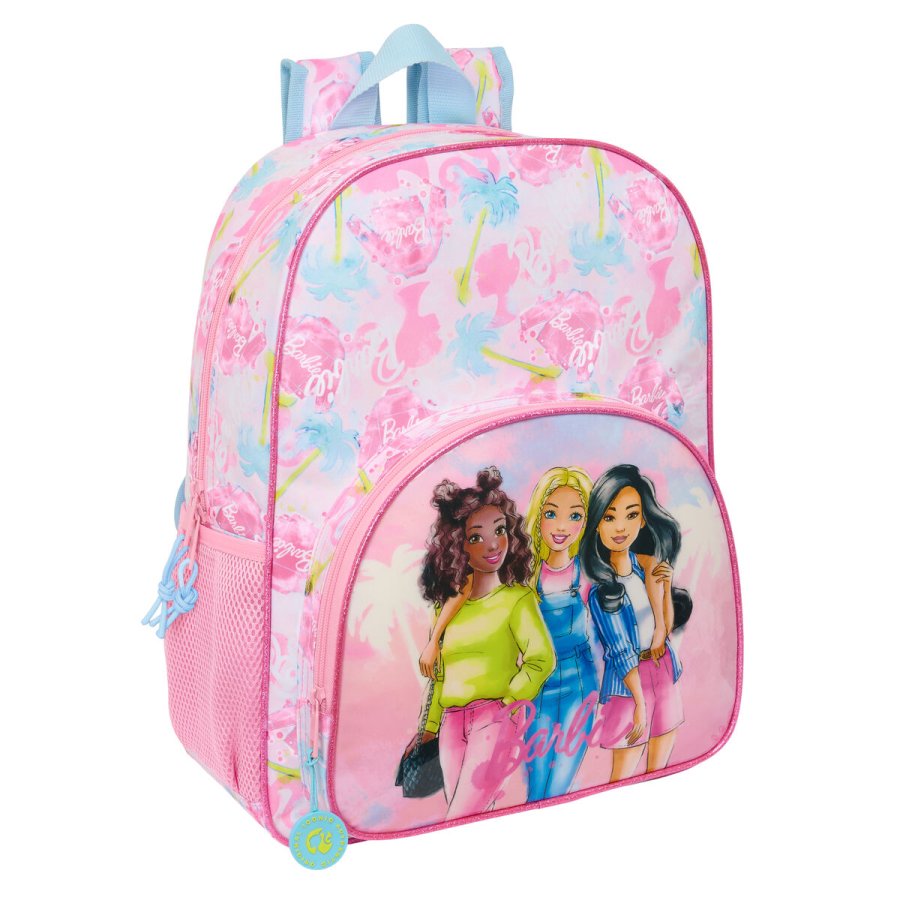 Skoletaske Barbie Painterly Pink Himmelbl 33 x 42 x 14 cm #1