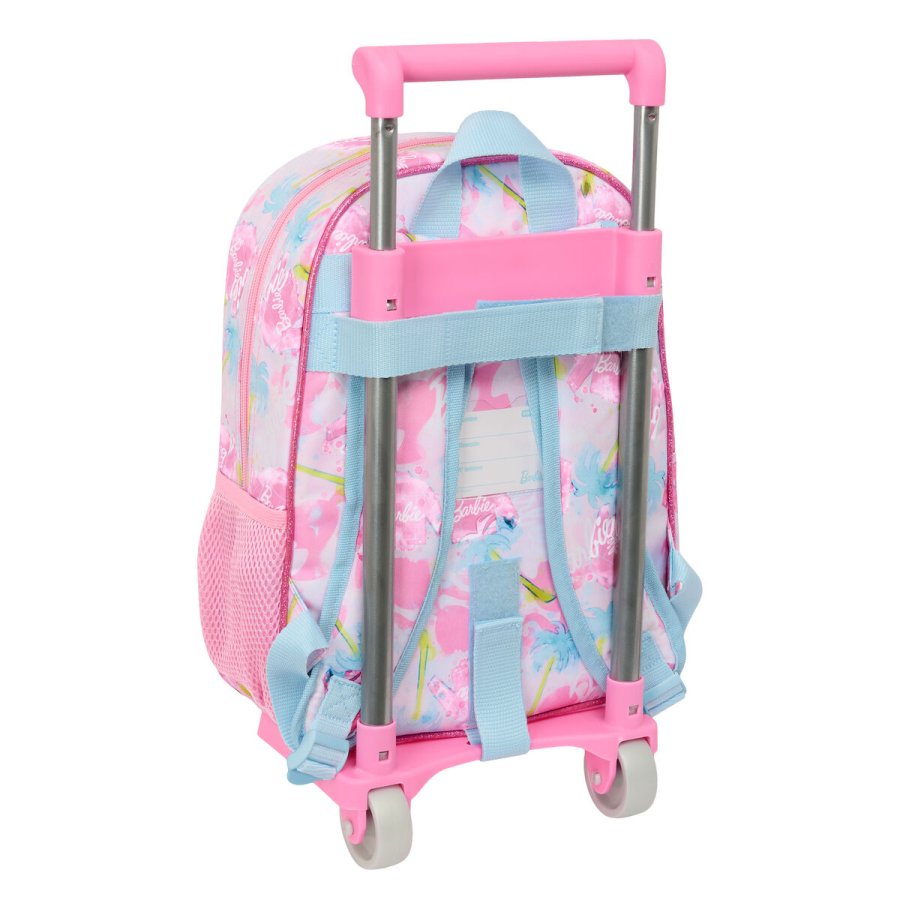 Skolerygsk med Hjul Barbie Painterly Pink Himmelbl 26 x 11 x 67 cm 26 x 34 x 11 cm #2