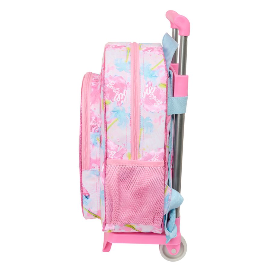 Skolerygsk med Hjul Barbie Painterly Pink Himmelbl 26 x 11 x 67 cm 26 x 34 x 11 cm #3