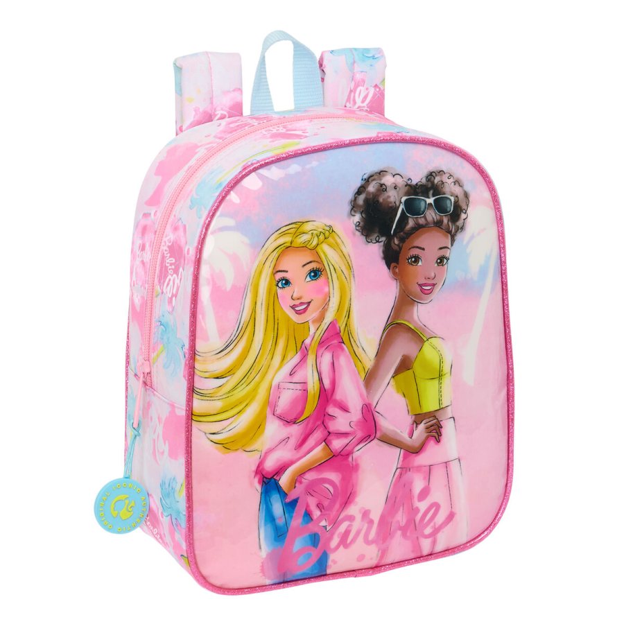 Skoletaske Barbie Painterly Pink Himmelbl 22 x 27 x 10 cm #1