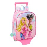Skolerygsk med Hjul Barbie Painterly Pink Himmelbl 22 x 27 x 10 cm #1