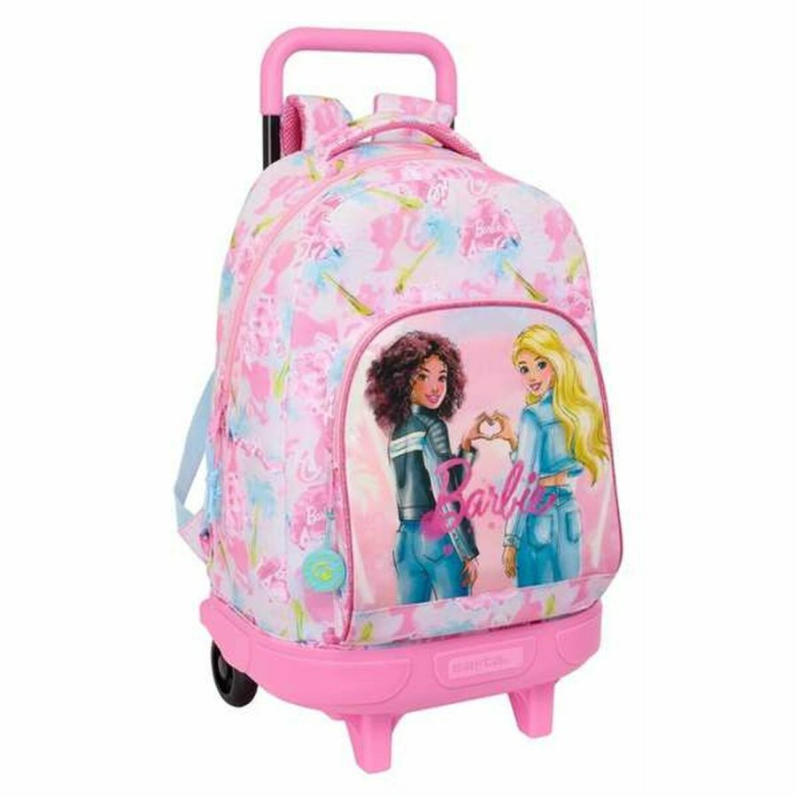 Skoletaske Barbie Painterly Pink Himmelbl 33 x 45 x 22 cm #1