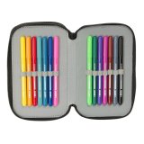 Tredobbelt Penalhus Safta Urban style Bl� Gr� 12,5 x 19,5 x 5,5 cm 37 Dele #6