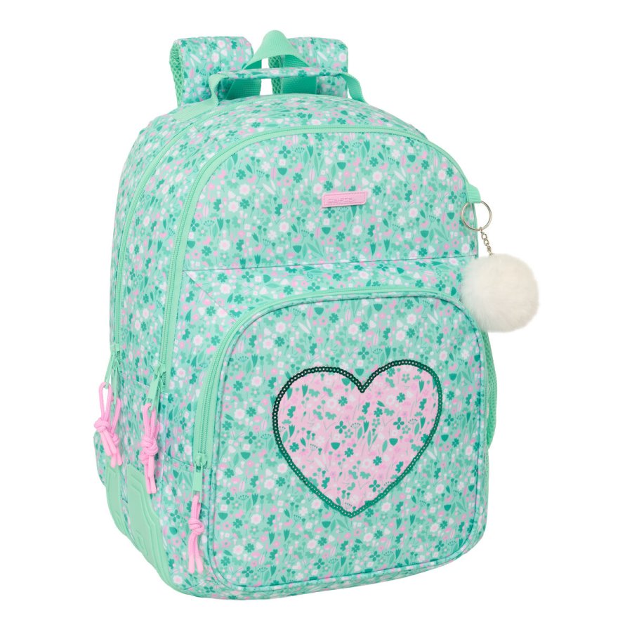 Skoletaske Safta Cuore Mint 32 x 42 x 15 cm #1