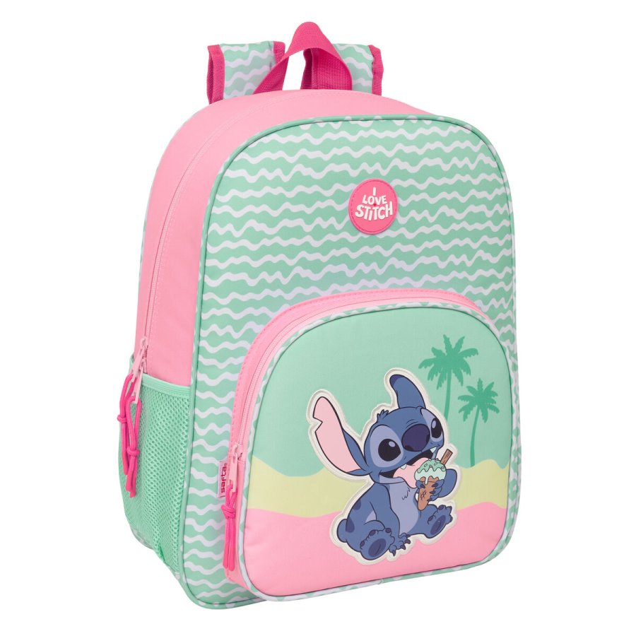 Skoletaske Lilo & Stitch Ice cream Pink 33 x 42 x 14 cm #1