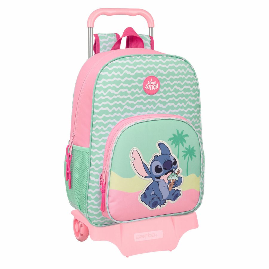 Skoletaske Lilo & Stitch Ice cream Pink 33 x 42 x 14 cm #1