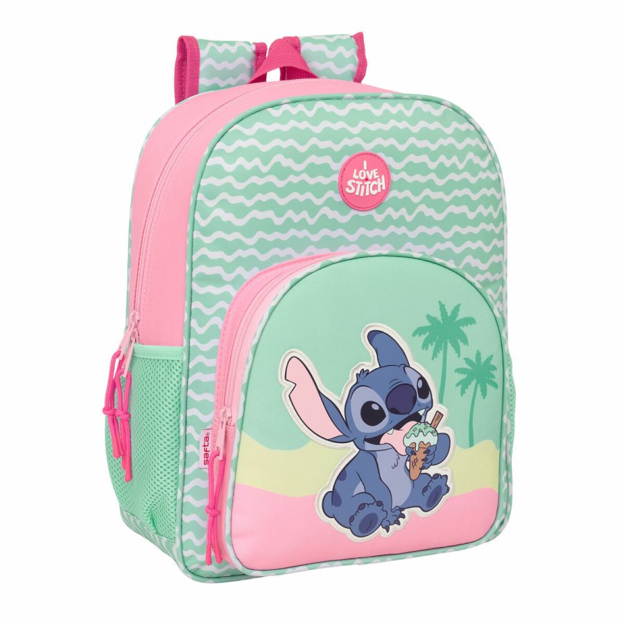 Skoletaske Lilo & Stitch Ice cream Pink 32 x 38 x 12 cm #1