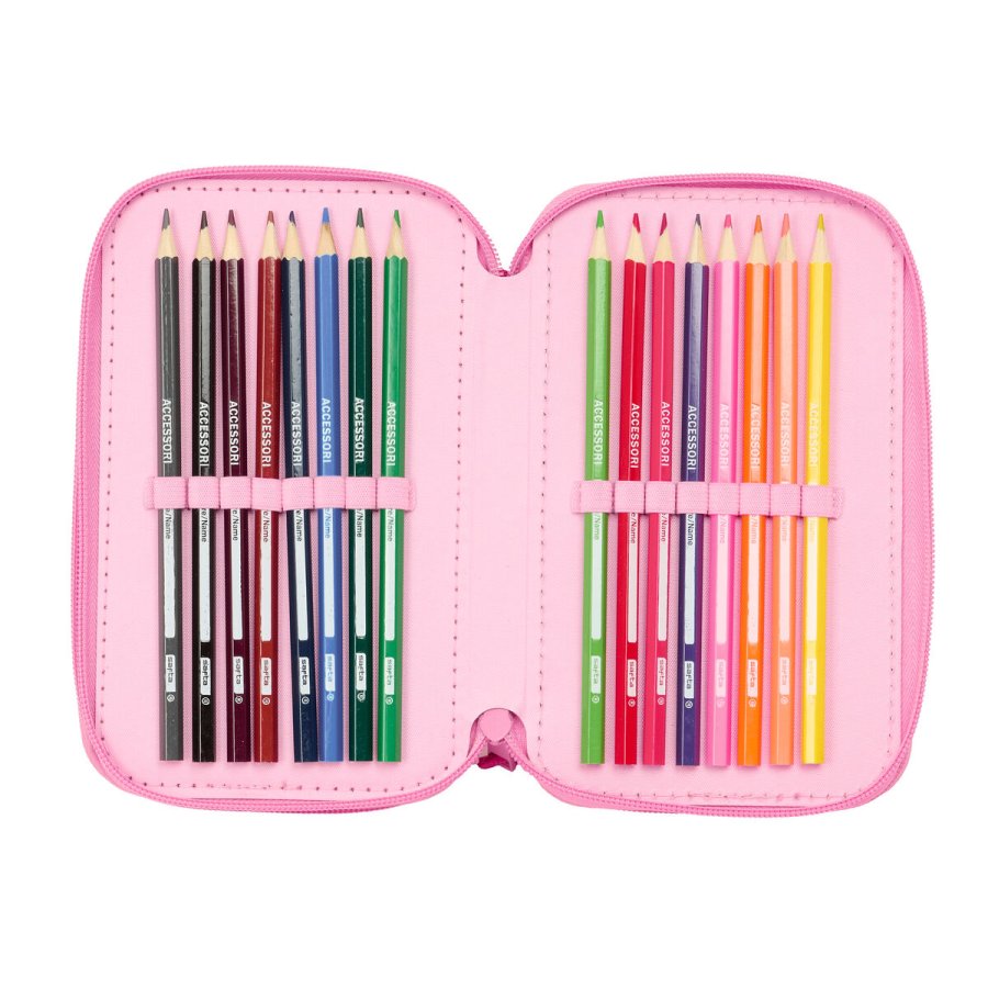 Tredobbelt Penalhus Lilo & Stitch Chill Pink Mint 12,5 x 19,5 x 5,5 cm 37 Dele #4