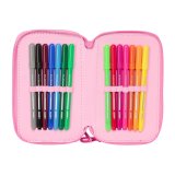 Tredobbelt Penalhus Lilo & Stitch Chill Pink Mint 12,5 x 19,5 x 5,5 cm 37 Dele #5