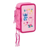 Tredobbelt Penalhus Lilo & Stitch Chill Pink Mint 12,5 x 19,5 x 5,5 cm 37 Dele #1